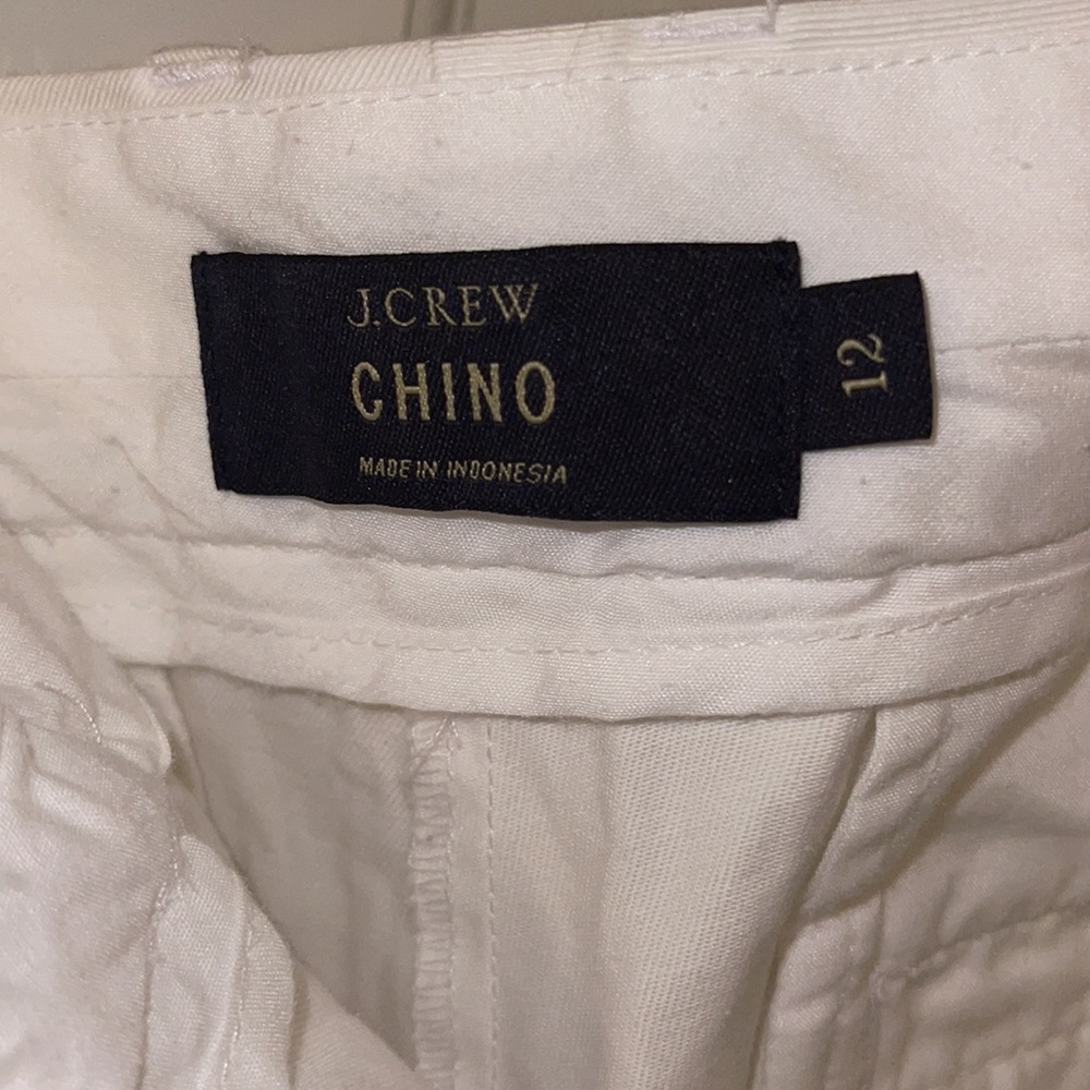 J. Crew White Chino Shorts - Picture 2 of 2